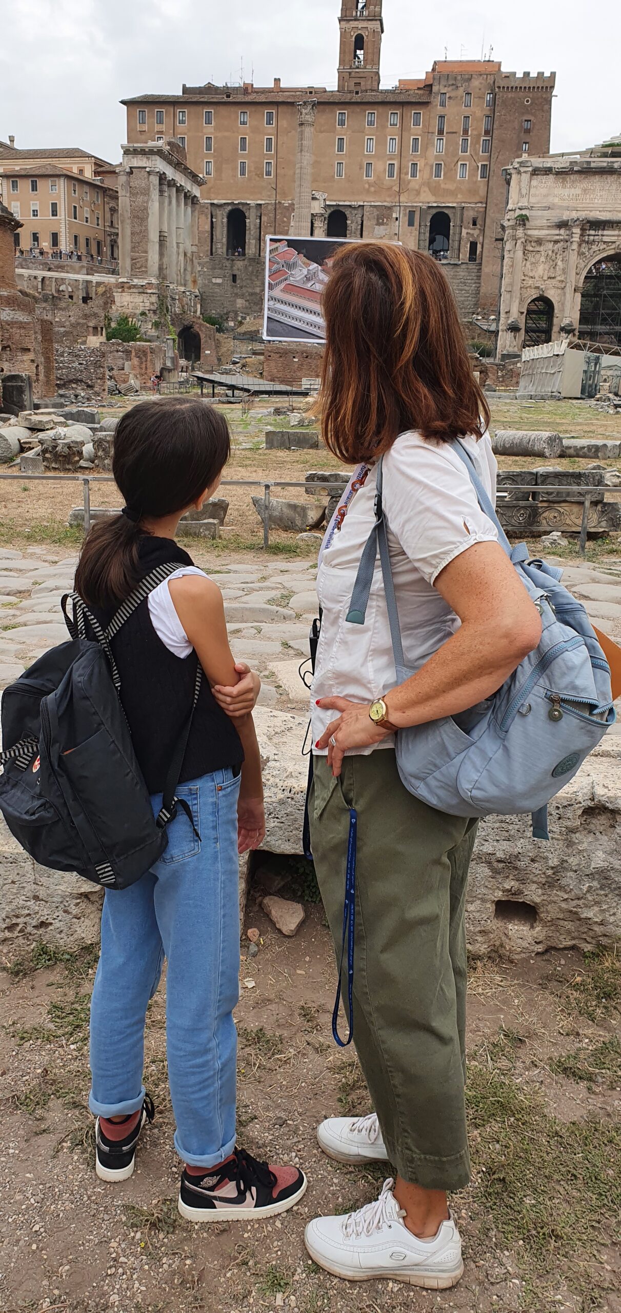 Livia and Laura in the Roman Forum