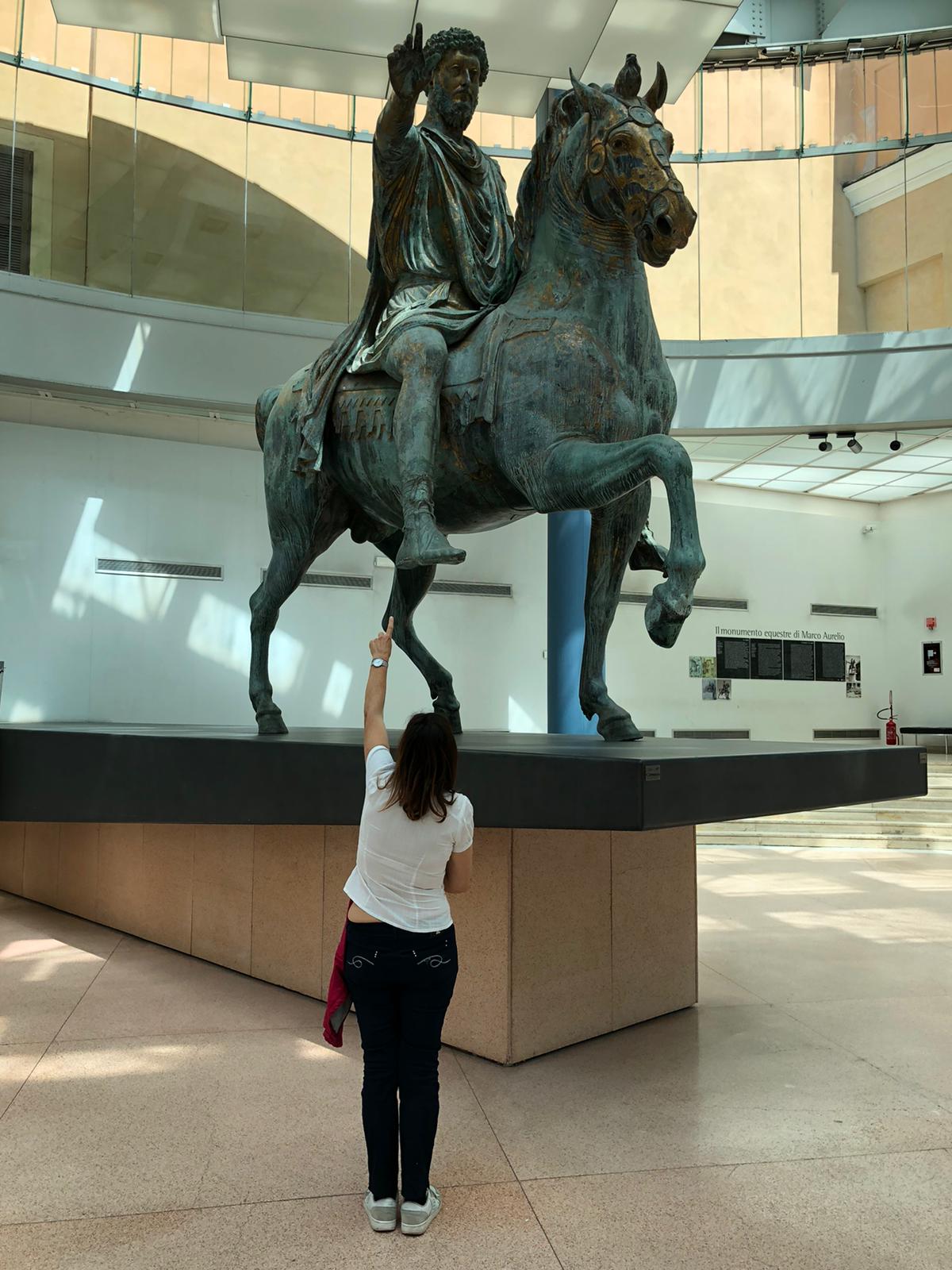 la statua equestre di Marco Aurelio