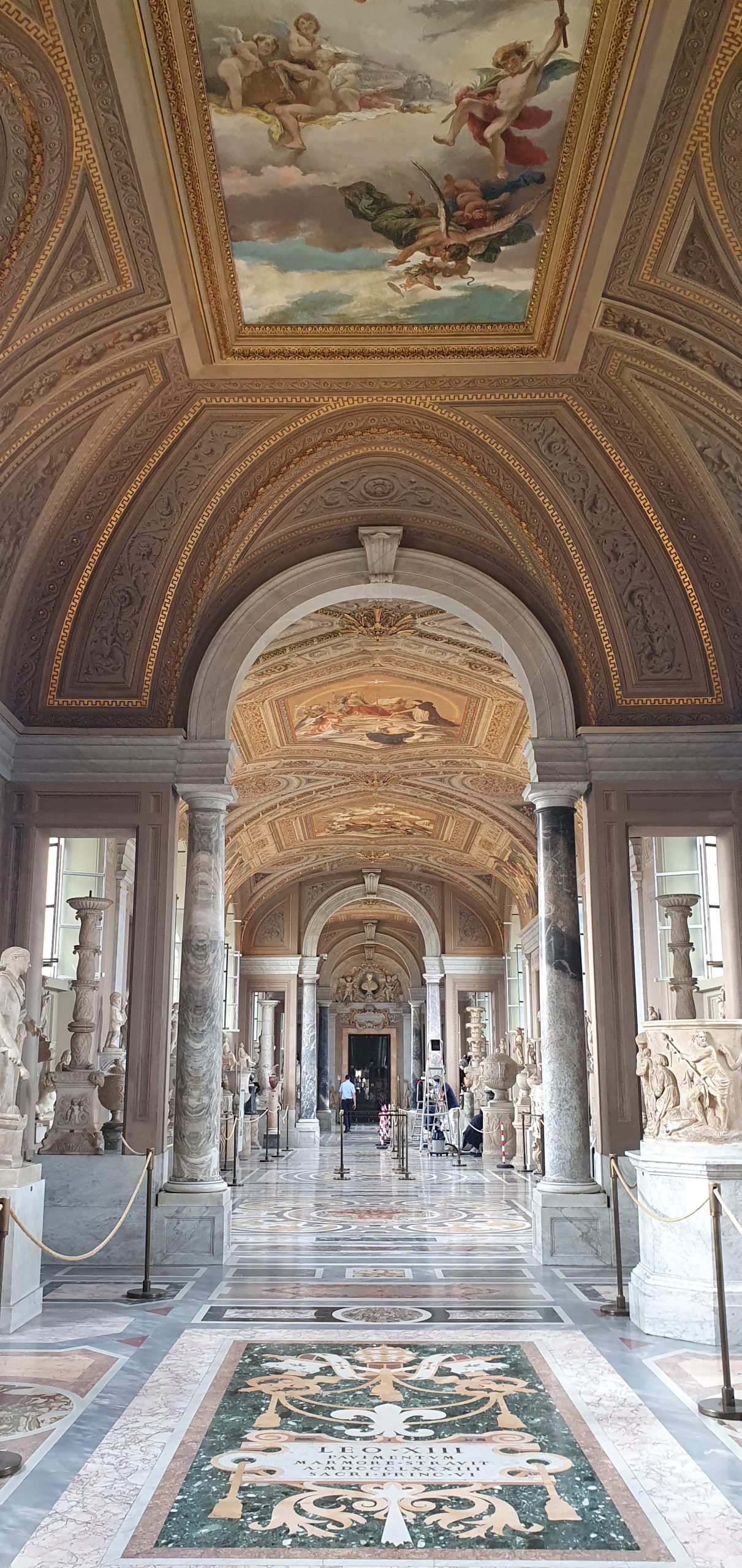Vatican Museums gallery candelabras
